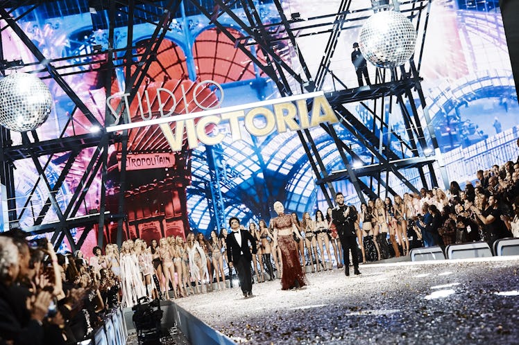 The grand finale of the Victoria's Secret Fashion Show 2016 with all models, Bruno Mars, Lady Gaga a...