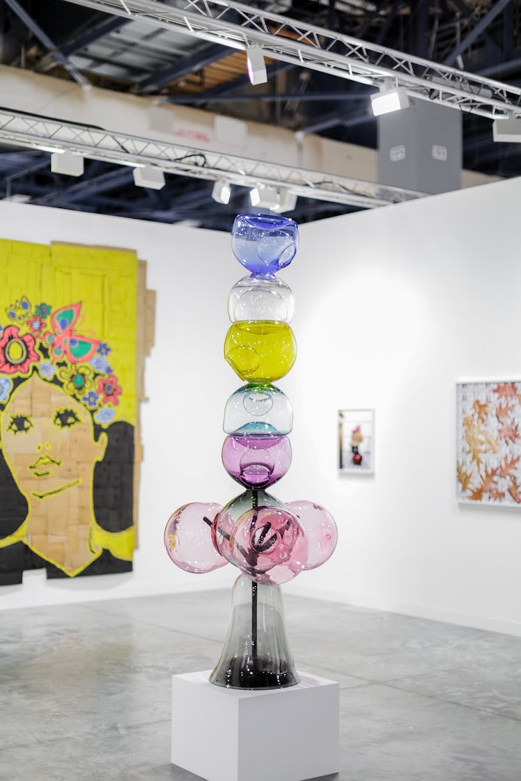 A colorful glass installation at Art Basel Miami Beach 2016