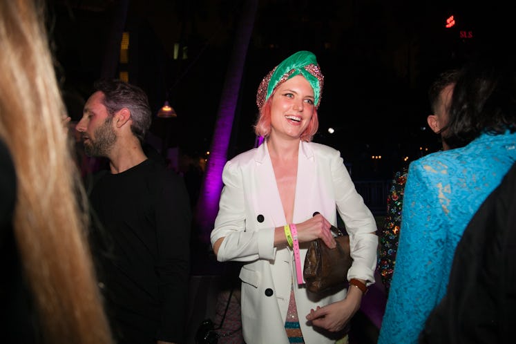 A guest at Moschino party during Art Basel Miami Beach