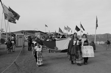 The Native Americans protesting at Standing Rock