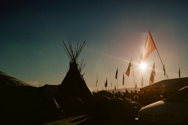 The Oceti Sakowin camp near the Standing Rock reservation