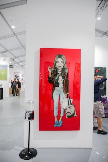 An artwork presented at the 2016 Art Basel Miami Beach gathering.