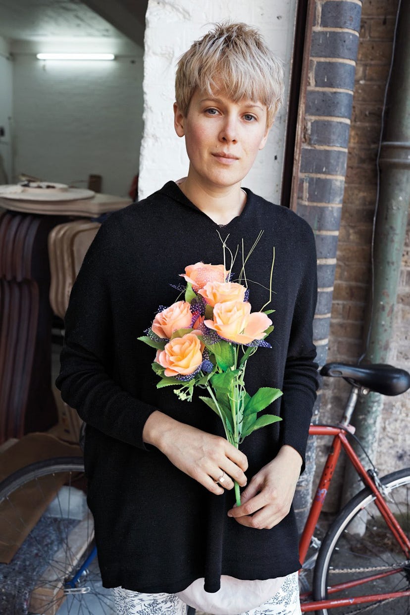 The artist Helen Marten outside her London studio.jpg