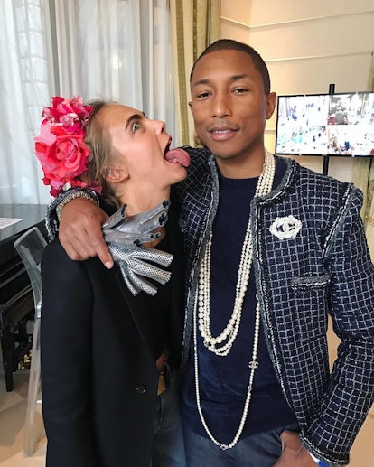 Pharrell Williams & Cara Delevinge for Chanel Pre-Fall 2015