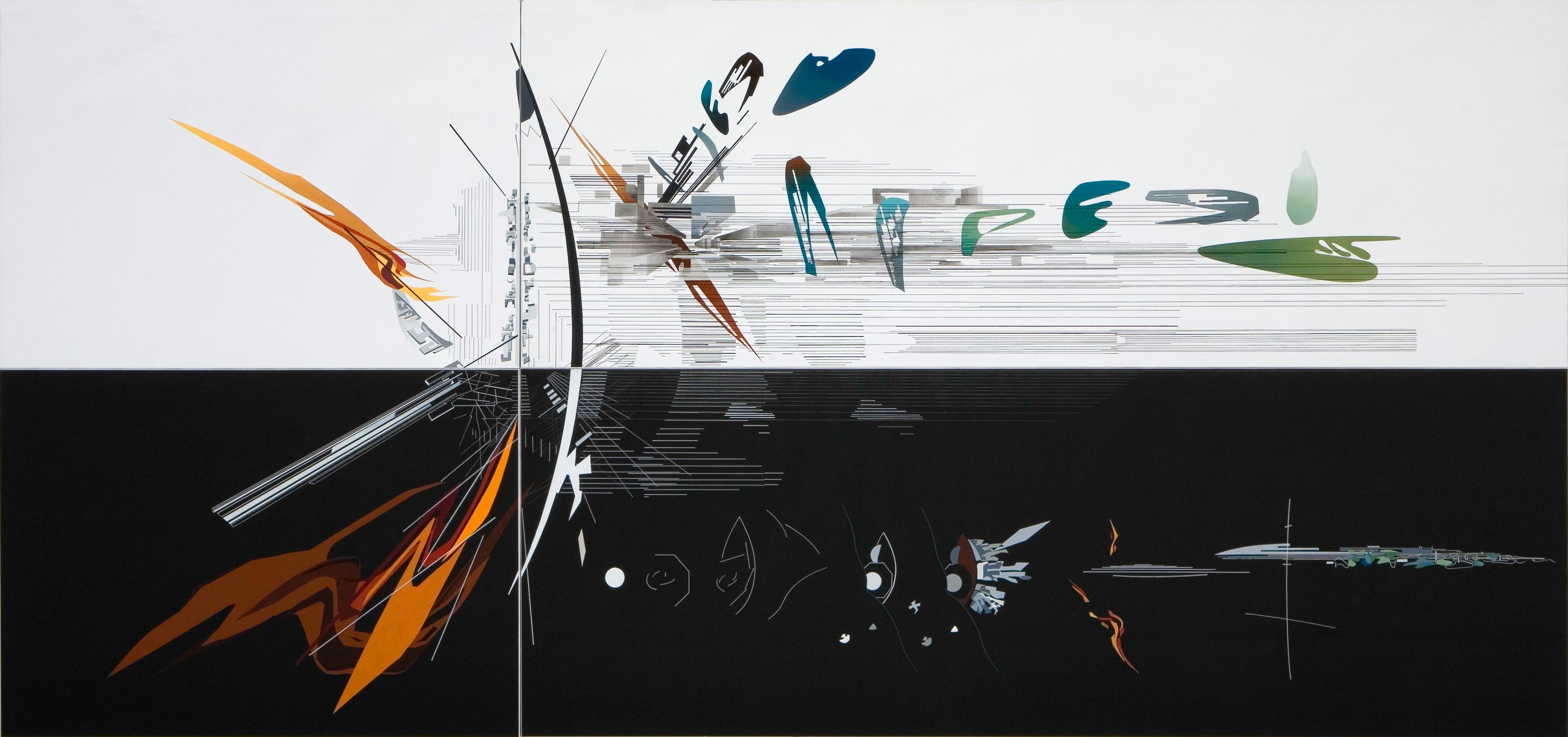 Zaha Hadid's Abstract Paintings Look a Lot Like Her Buildings