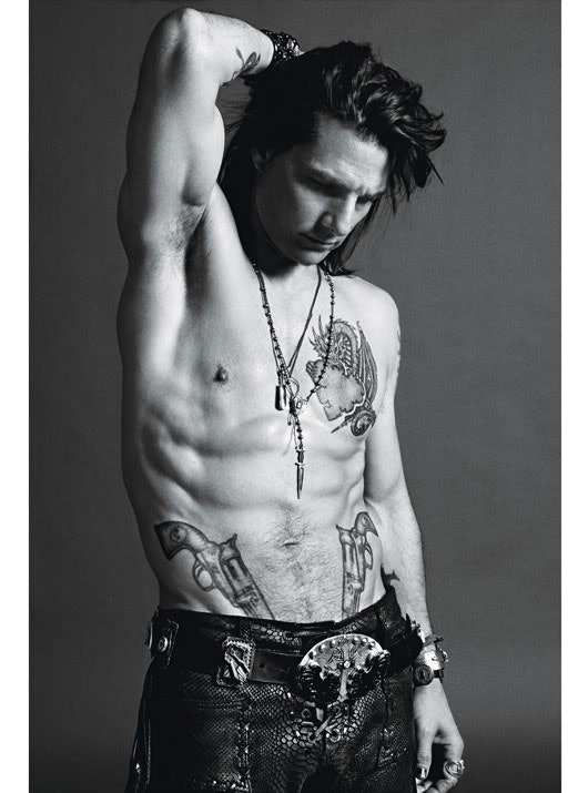 Tom Cruise poses topless on cover of W magazine in character as Stacee Jaxx  from Rock of Ages  Mirror Online