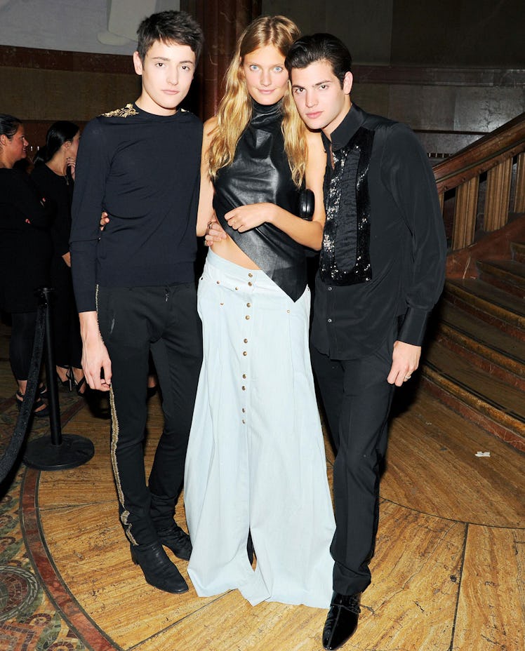 Harry Brant, Constance Jablonski and Peter Brant Jr.