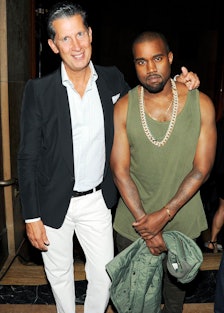 Stefano Tonchi and Kanye West