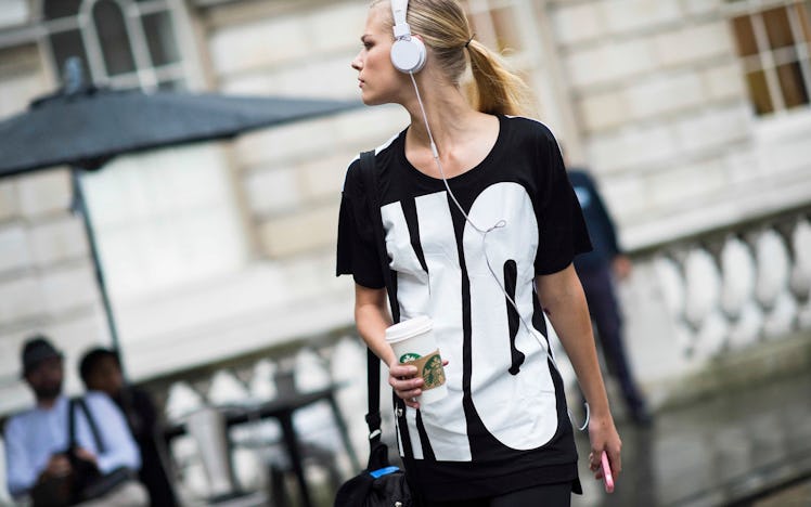 London Fashion Week Spring 2014 Street Style, Day 1