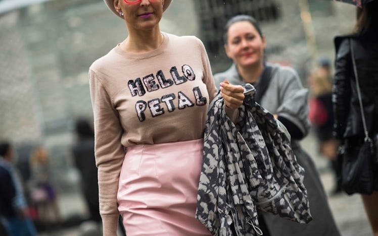 London Fashion Week Spring 2014 Street Style, Day 1