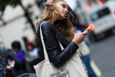 London Fashion Week Spring 2014 Street Style, Day 2