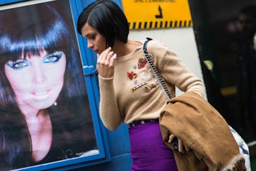 London Fashion Week Spring 2014 Street Style, Day 2