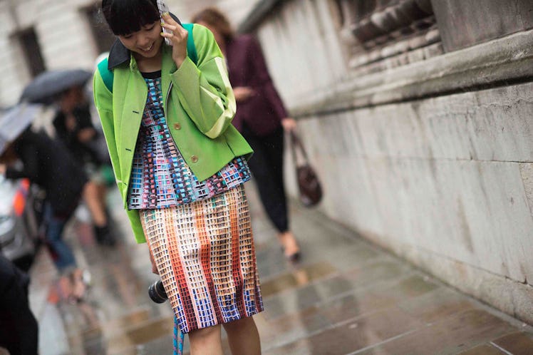 London Fashion Week Spring 2014 Street Style, Day 3