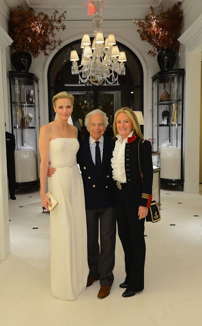 Princess Charlene of Monaco, Ralph Lauren, and Ricky Lauren