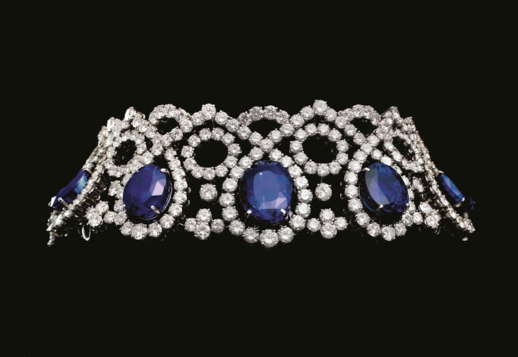 Sapphire and diamond choker, 1975. Design by Alexandre Reza. Courtesy of Alexandre Reza.