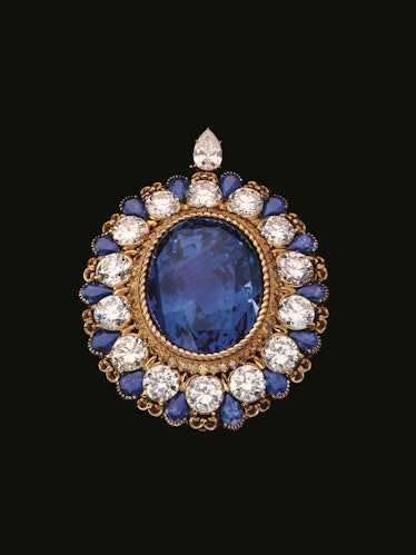 Sapphire and diamond brooch, 1980. Design by Alexandre Reza. Courtesy of Alexandre Reza.