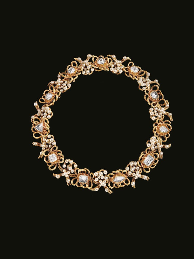 “Le Carcan” gold and diamond necklace, 1983. Design by Alexandre Reza. Courtesy of Alexandre Reza.