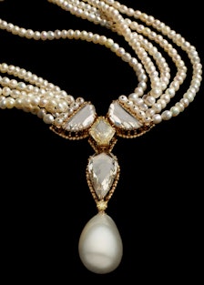“Rose Perlée” diamond and pearl necklace set, 1996. Design by Alexandre Reza. Courtesy of Alexandre ...