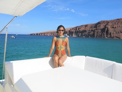 IMG_1577Karla Martinez de Salas on a boat in the Sea of Cortez.