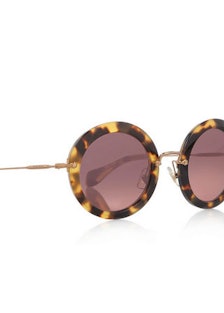 Miu Miu round-frame acetate sunglasses