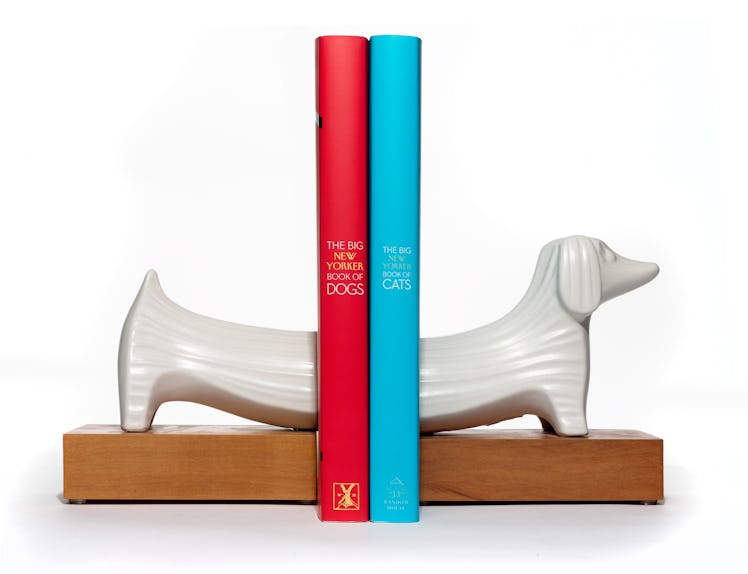 Jonathan Adler bookends, $150, jonathanadler.com; The Big New Yorker Book of Dogs, $45, and The Big ...