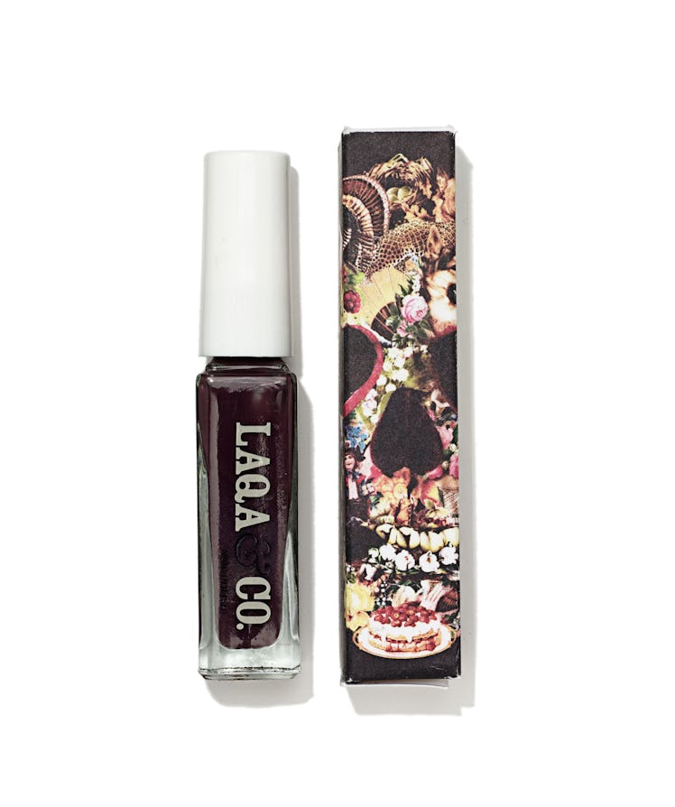 Laqa & Co. artfully packaged nail polish in Plonk, $11, laqaandco.com.