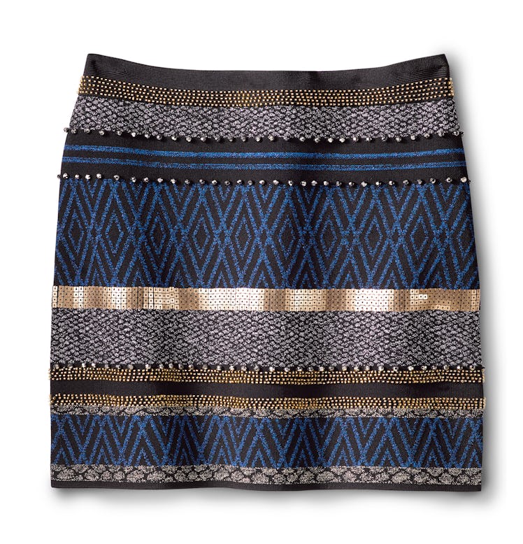 Marciano skirt, $158, marciano.com.