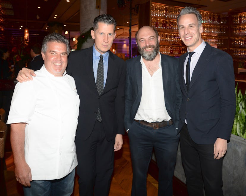 Chef Richard Sandoval, Stefano Tonchi, Carlos Amorales, and Adam Rapoport. Photo by BFAnyc.com.