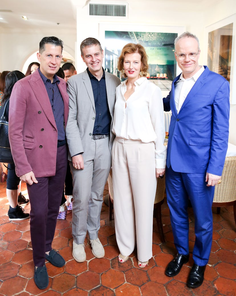 Stefano Tonchi, Armand Limnander, Julia Peyton-Jones, and Hans Ulrich Obrist. Photo by BFAnyc.com.