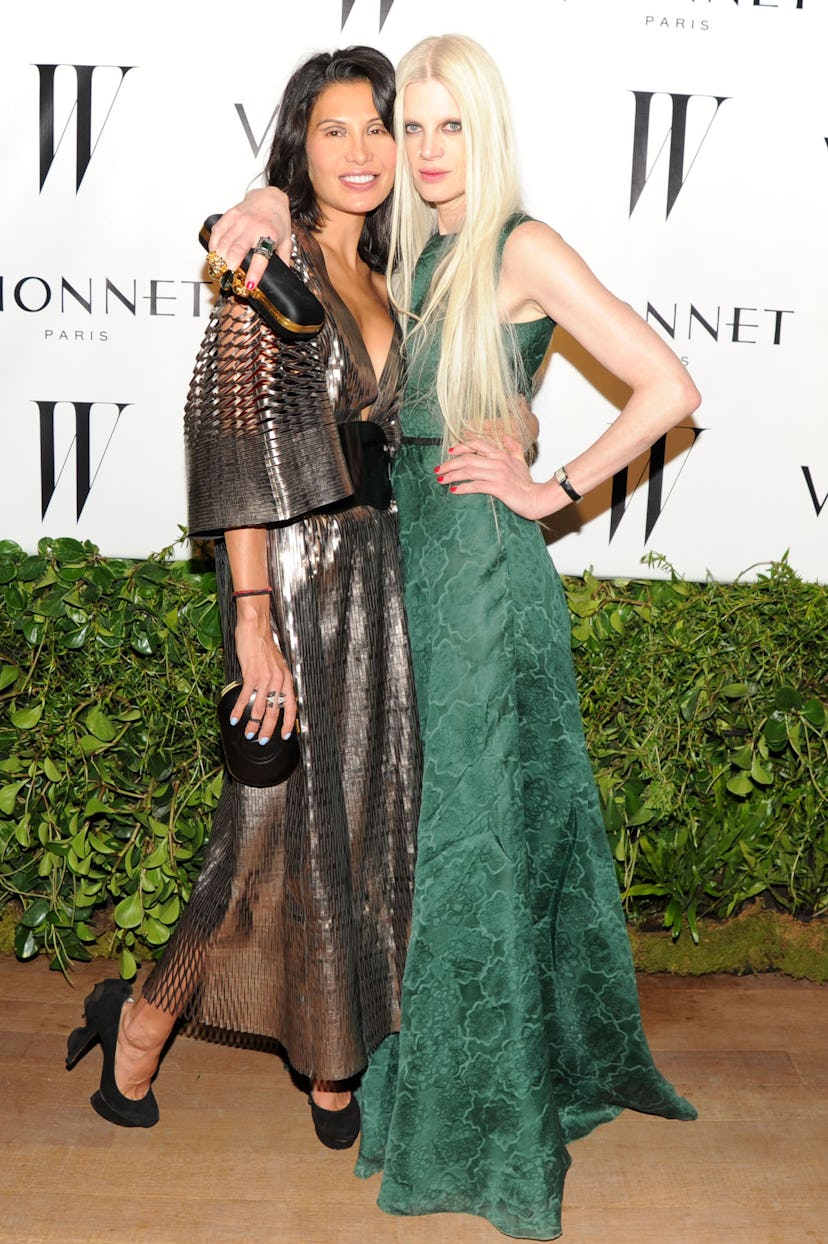 Goga Ashkenazi and Kristen McMenamy in Vionnet. Photo by BFAnyc.com.