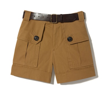 Dsquared2 shorts, $695, Saks Fifth Avenue, 877.551.SAKS, and belt, $275, dsquared2.com.