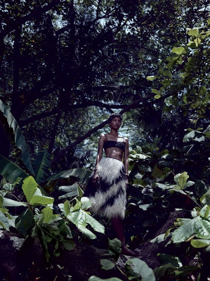Caught in the canopy in “Survival of the Chicest” from June/July 2013, shot by Mikael Jansson and st...