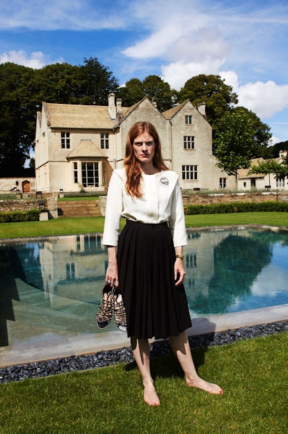 Cora Sheibani at her home in Gloucestershire, England.