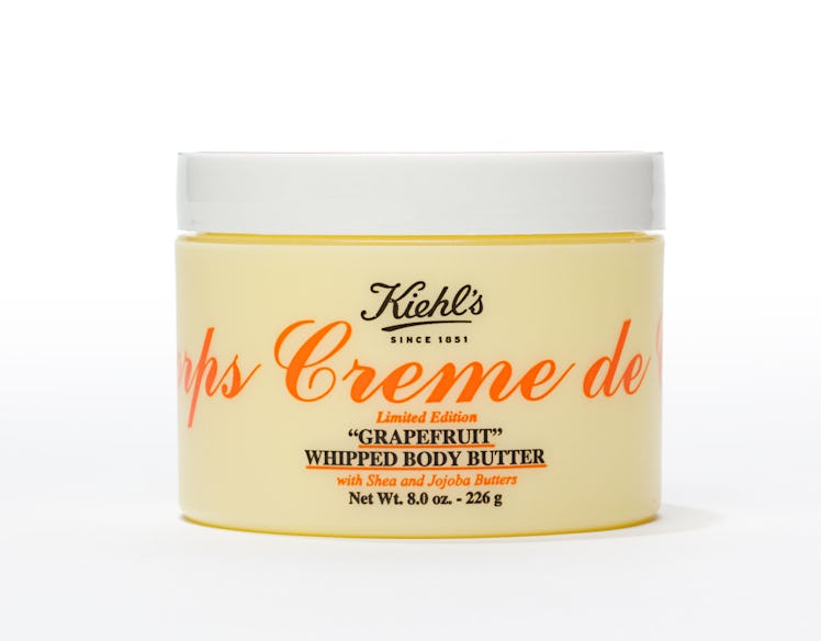 Kiehl’s Creme de Corps Soy Milk & Honey Whipped Body Butter in Grapefruit (limited edition), $38, [k...