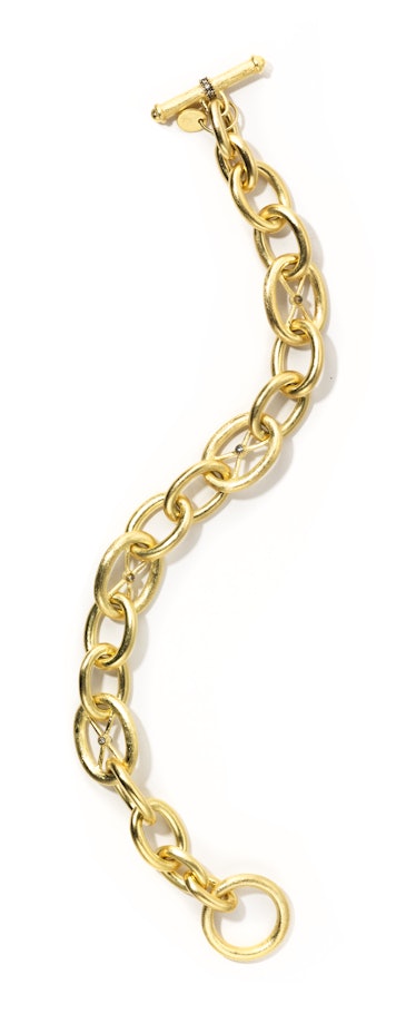 JudeFrances Jewelry gold and diamond bracelet, $3,570, Neiman Marcus, 888.888.4757.