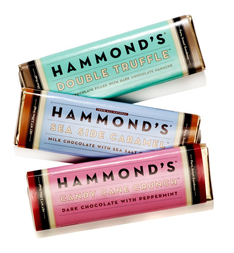 Hammond’s Candies Double Truffle, Sea Side Caramel, and Candy Cane Crunch bars, $3 each, [hammondsca...