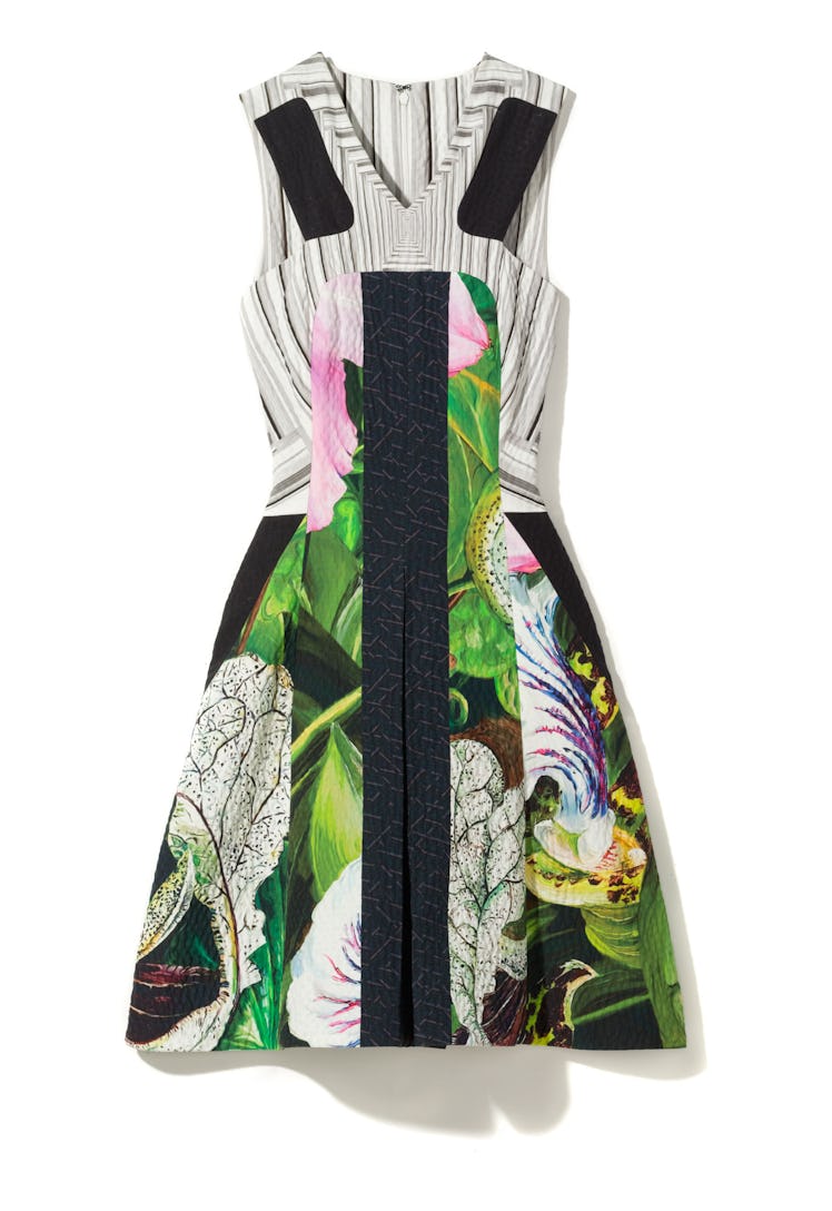 Peter Pilotto dress, $2,055, Saks Fifth Avenue, New York, 212.753.4000.