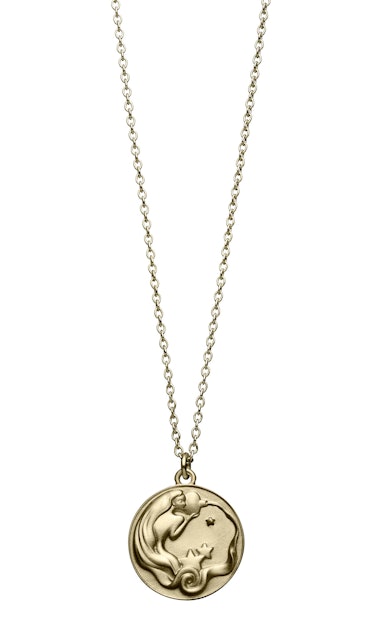 __For the earthy girl:__ Minor Obsessions by Finn 10k gold Zodiac necklaces (Aquarius shown), $995 e...