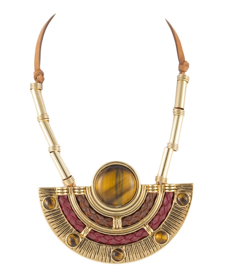 Etienne Aigner necklace, $295, [etienneaigner.com](http://www.etienneaigner.com/jewelry/necklaces/gy...