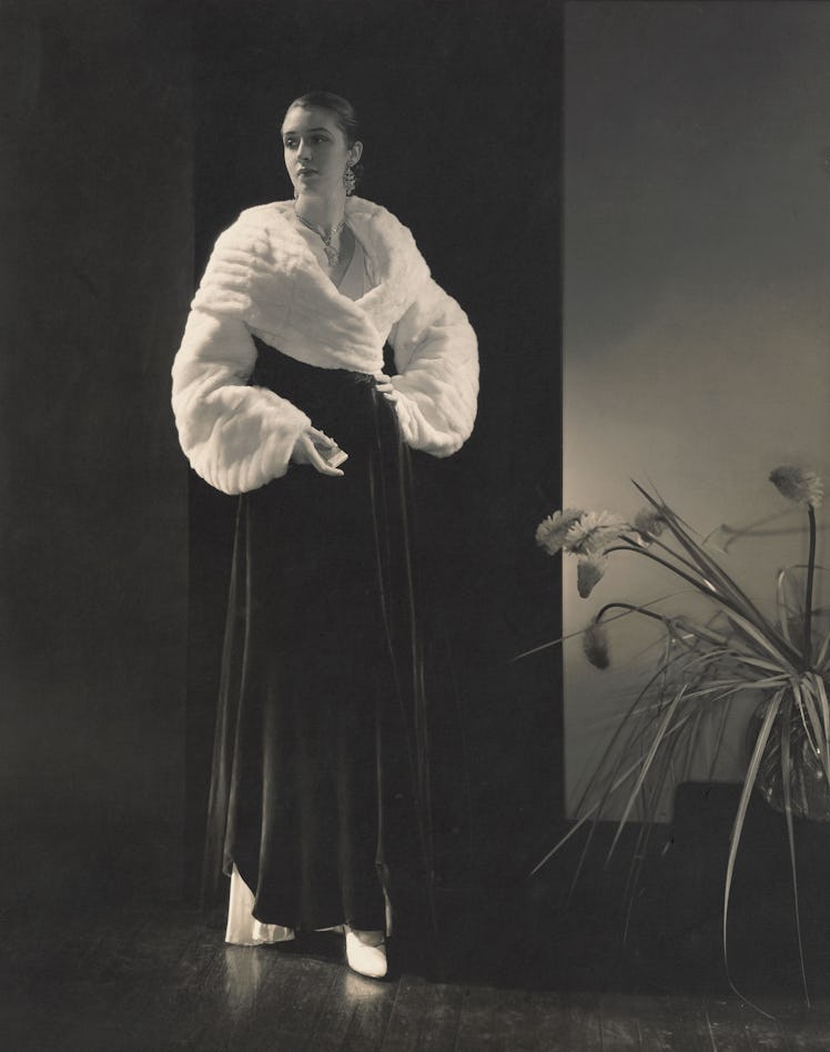 Edward Steichen, *Vogue Fashion (Marion Morehouse in Vionnet evening gown and wrap)*, 1930. Courtesy...