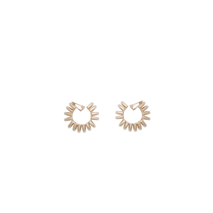 Balenciaga earrings, $395, at [Balenciaga](http://www.balenciaga.com/us/), New York, 212.206.0872.
