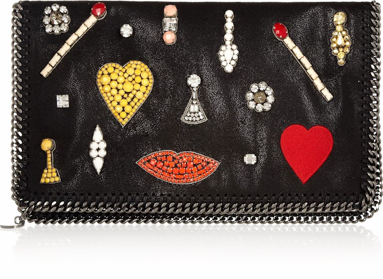 Stella McCartney clutch, $1340, [net-a-porter.com](http://www.net-a-porter.com).