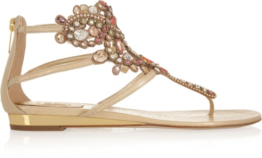 Rene Caovilla sandals, $1255, [net-a-porter.com](http://www.net-a-porter.com).