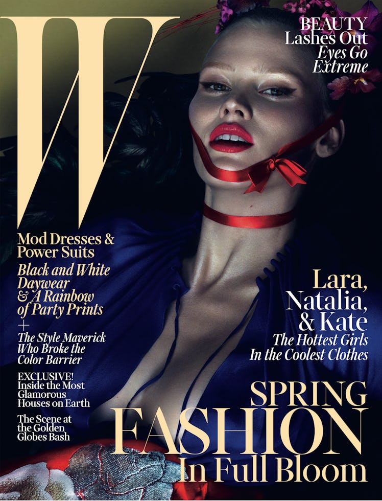 Lara Stone March 2013 W Magazine