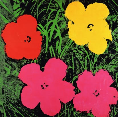 Warhol’s *Flowers*, 1970, which inspired the new prints.