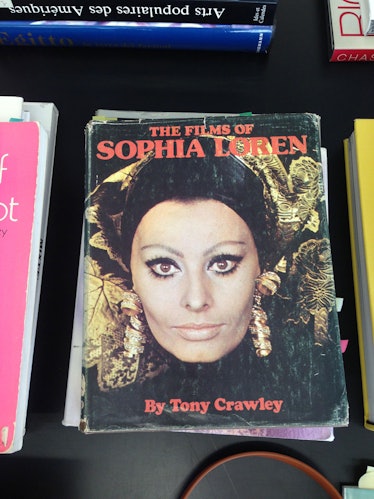 "I was at a meeting in Milan, when I spotted this book of photos of Sophia Loren from different film...