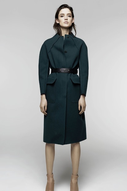 __Nina Ricci Pre-Fall 2014__  
  
 "I’d love to add this beautifully structured, emerald green coat ...