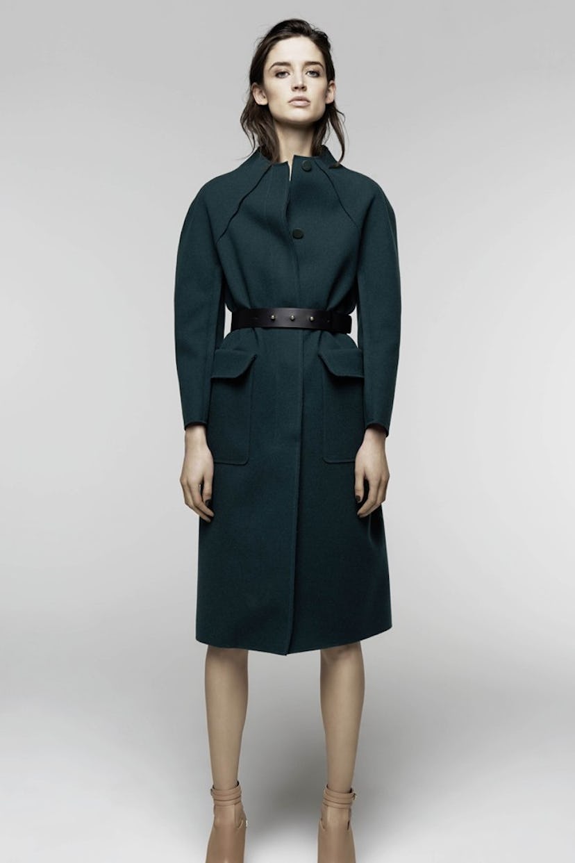 __Nina Ricci Pre-Fall 2014__  
  
 "I’d love to add this beautifully structured, emerald green coat ...