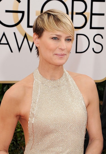 Tricia Sawyer is the genius behind __Robin Wright__’s warm, understated makeup look, but it’s Wright...