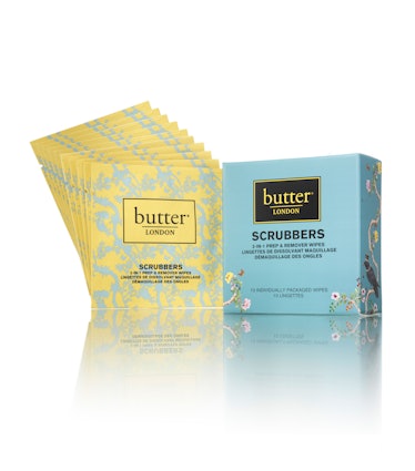 __Nail Polish Remover:__ Butter London Scrubbers, $10, [butterlondon.com](http://butterlondon.com)
